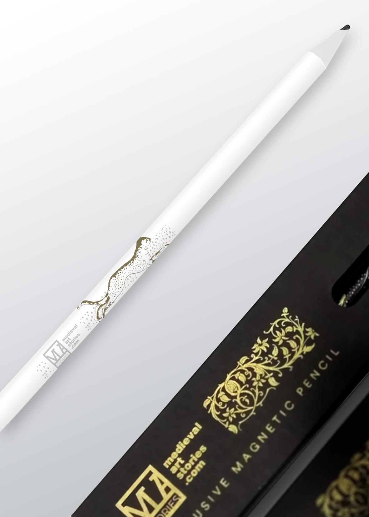 Merch Magnetstift mit Gepardenmuster (weiß) ★ Universal Art Group