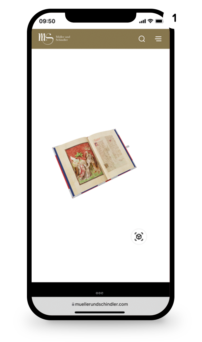 Faksimile 3D Buch aufgeschlagen ★ Universal Art Group