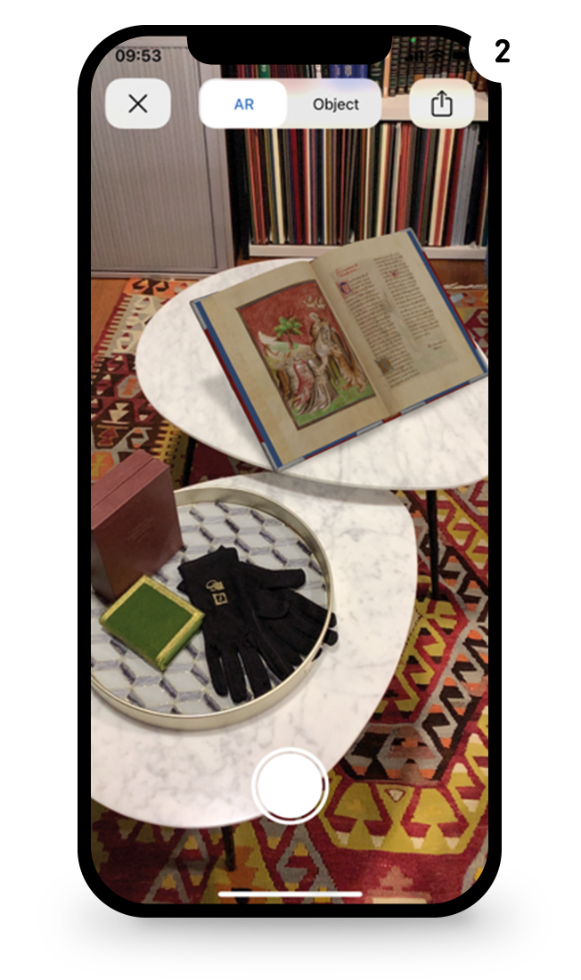 Faksimile 3D schön drapiert ★ Universal Art Group