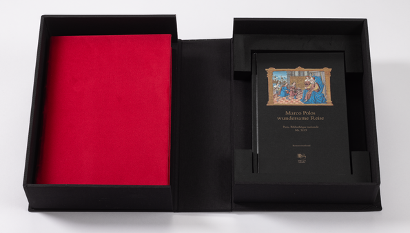 Kassette offen mit Faksimile und Kommentarband geschlossen ★ Universal Art Group