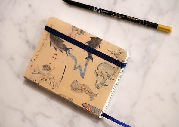 Notizbuch Ulugh Beg und Magnetstift schwarz ★ Universal Art Group