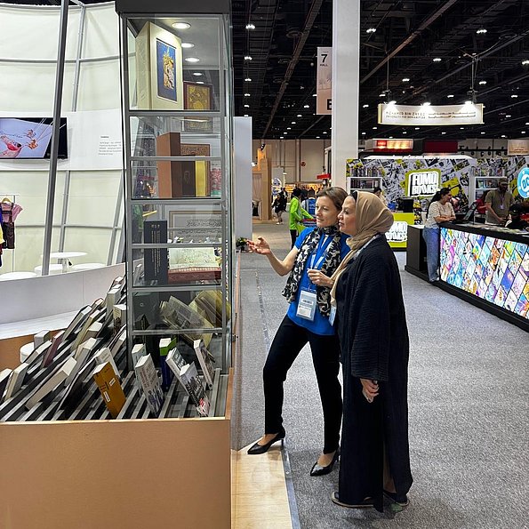 ADIBF 2025 - Buchmesse in Abu Dhabi, UAE - German Pavillion ★ Universal Art Group
