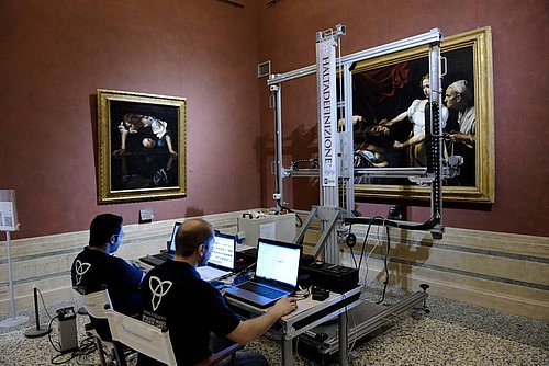 Ultra-Gigapixel Auflösung mit Haltadefinizione, Caravaggio im Palazzo Barberini ★ Universal Art Group