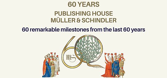 Anniversary banner: 60 years of publishing house Müller and Schindler ★ Universal Art Group