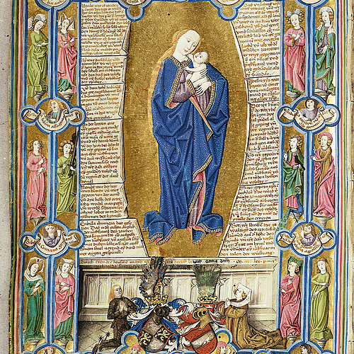 Die Furtmeyr- Bibel: Maria im Strahelnkranz und Maria in der Wurzel Jesse ★ Universal Art Group