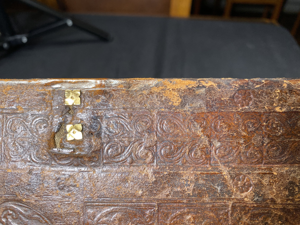 Königspsalter Einband mit Resten von Gold original ★ Universal Art Group