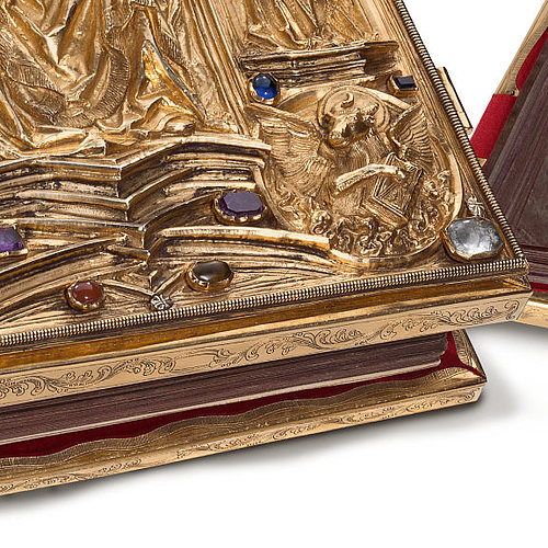 Dreidimensionaler Golddeckel mit Edelsteinen, Three-dimensional golden cover with gems ★ Universal Art Group Dreidimensionaler Golddeckel mit Edelsteinen, Three-dimensional golden cover with gems ★ Universal Art Group