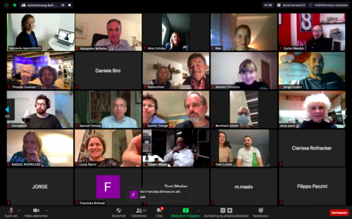 FBM 2020, Frankfurter Buchmesse 2020. Virtual Book Fair. Aperitif Online. Group picture from our virtual aperitif. ★ Universal Art Group