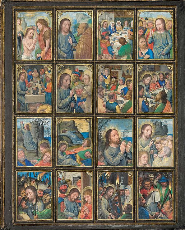 Das Stein-Quadriptychon von Simon Bening - Ein flämischer Altar mit 64 Meisterhaften Miniaturen zum Leben Jesu - Diptychon B ★ Universal Art Group