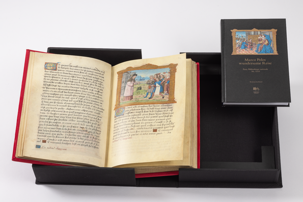 Kassette mit Faksimilie und Kommentarband offen ★ Universal Art Group