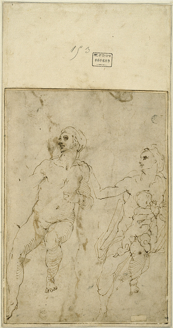 Meisterwerke von Michelangelo Zeichnung Bleistift ★ Universal Art Group