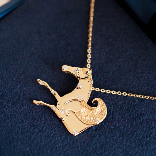 Merchandising Halskette mit Pegasus-Sternbilder-gold ★ Universal Art Group