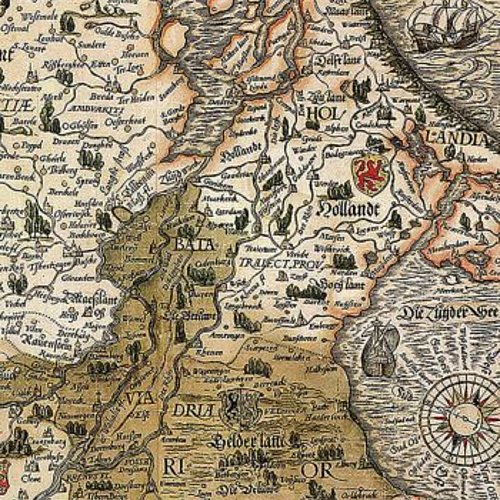 Caspar Vopelius: Rheinkarte von 1555 ★ Universal Art Group