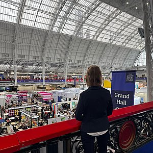 Charlotte Kramer watching over The London Book Fair 2025 ★ Universal Art Group