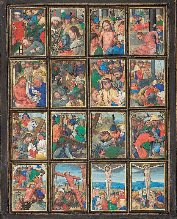 Das Stein-Quadriptychon von Simon Bening - Ein flämischer Altar mit 64 Meisterhaften Miniaturen zum Leben Jesu - Diptychon C ★ Universal Art Group