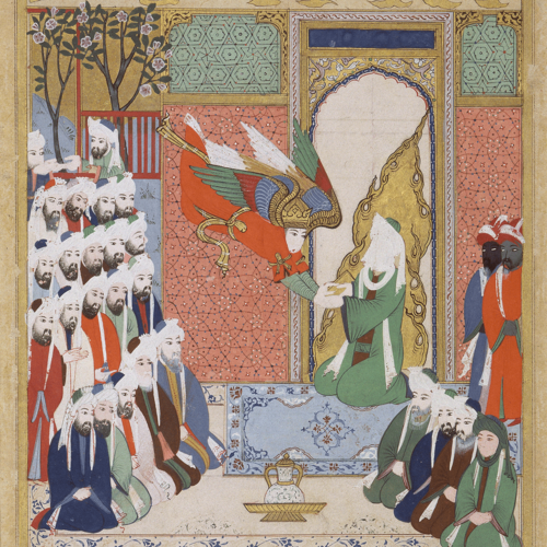 Erzengel Gabriel überbringt Mohammed die 8. Sure des Korans ★ Universal Art Group