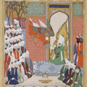 Erzengel Gabriel überbringt Mohammed die 8. Sure des Korans ★ Universal Art Group