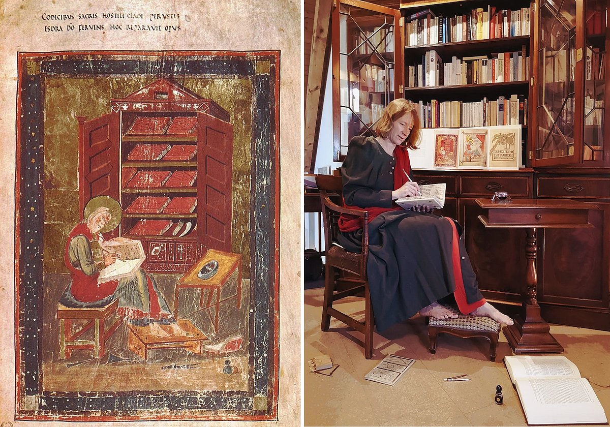 Faksimile Challenge lesende Frau ★ Universal Art Group