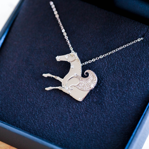 Merchandising Halskette mit Pegasus-Sternbilder-Silber ★ Universal Art Group